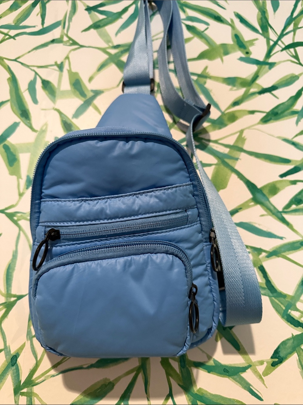 Anthropologie Light Blue Small Crossbody Sling Bag